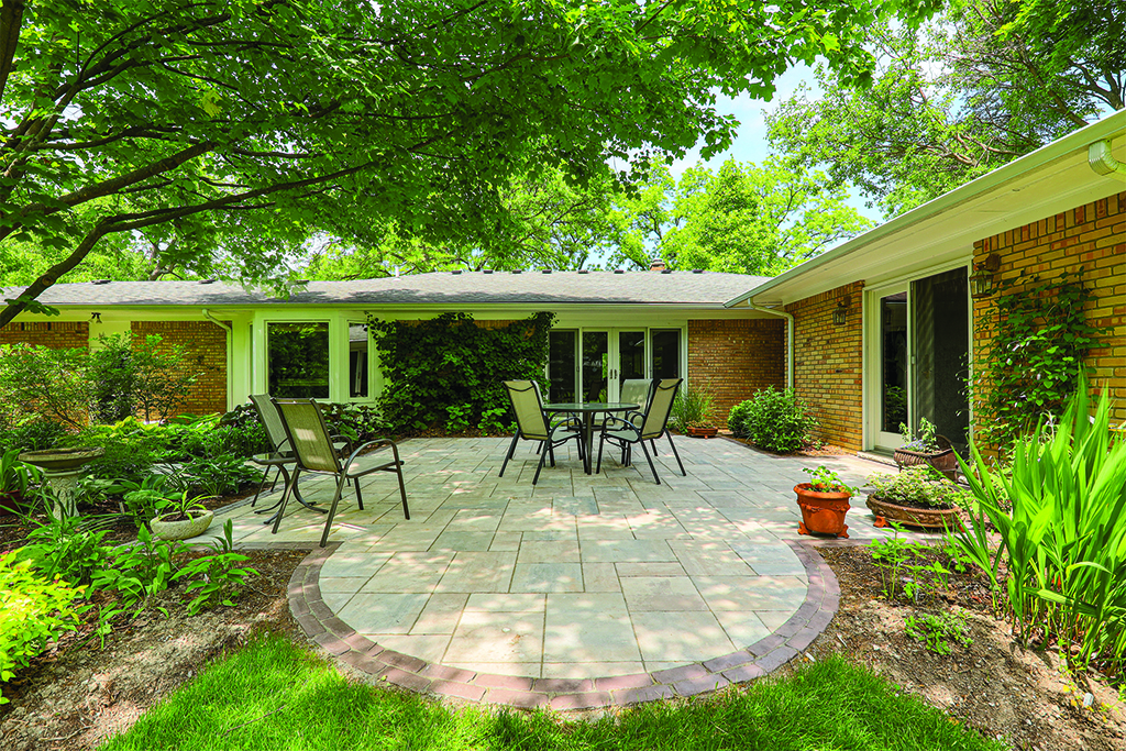 Upgraded Stone Walkway and Paver Patio in Ann Arbor